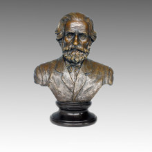 Бюст Бронзовая скульптура Музыкант Verdi Украшение Латунная статуя TPE-623